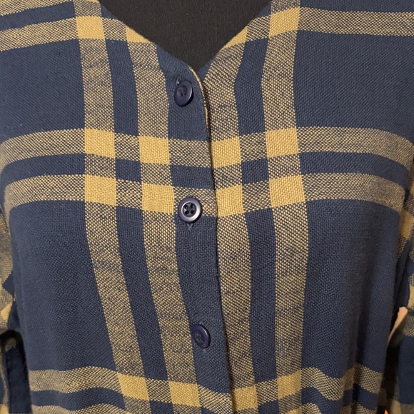 Ace & Jig Jacob Jumpsuit Plaid in Navy and Yellow - Picture 3 of 9